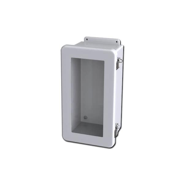 Saginaw Control & Engineering Quick release Padlock Latch Electrical Enclosures, 15-3/4 in H, 6.81 in D, 8-3/4 in W SCE-1407FW - main